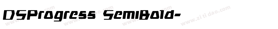 DSProgress SemiBold字体转换